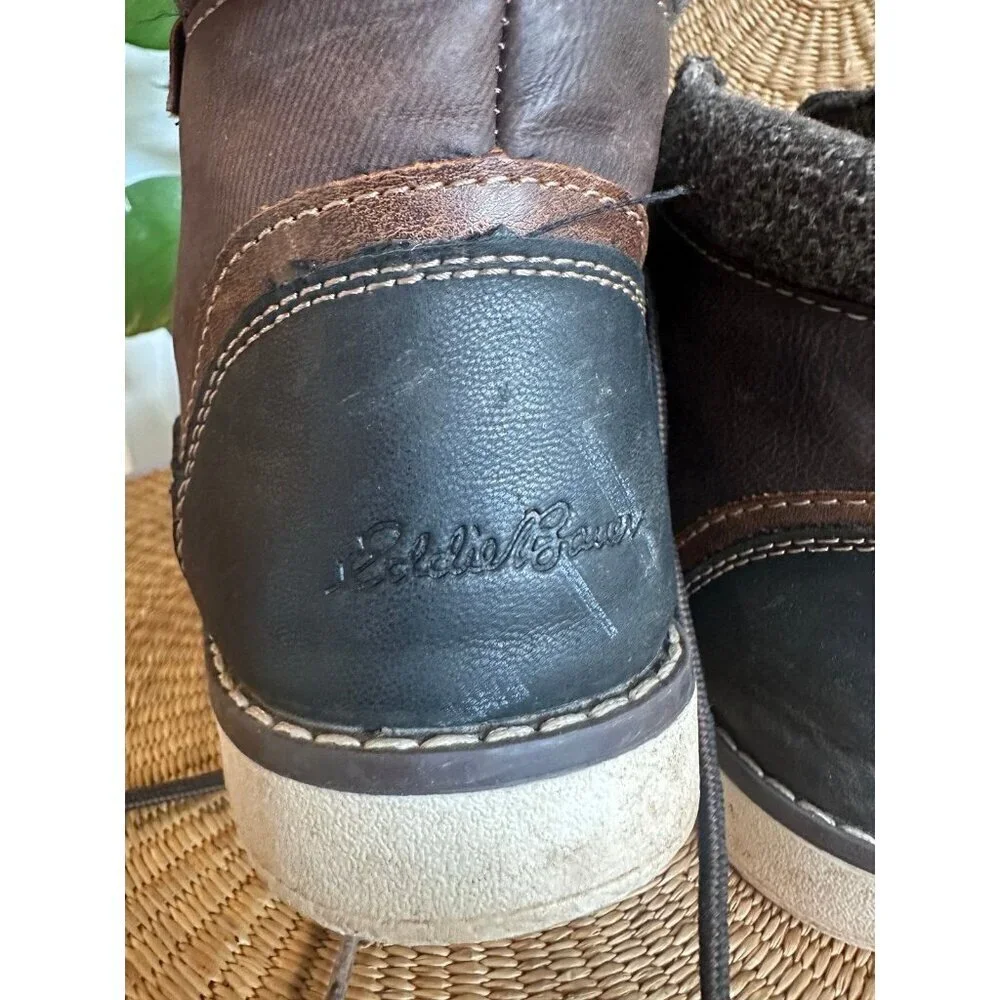 Eddie Bauer youth size 5M brown boots